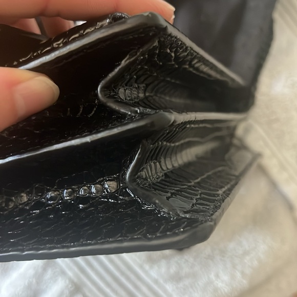 Last chanceEUC calfskin Crocodile Embossed Medium Sunset Saint Laurent purse - Picture 7 of 10